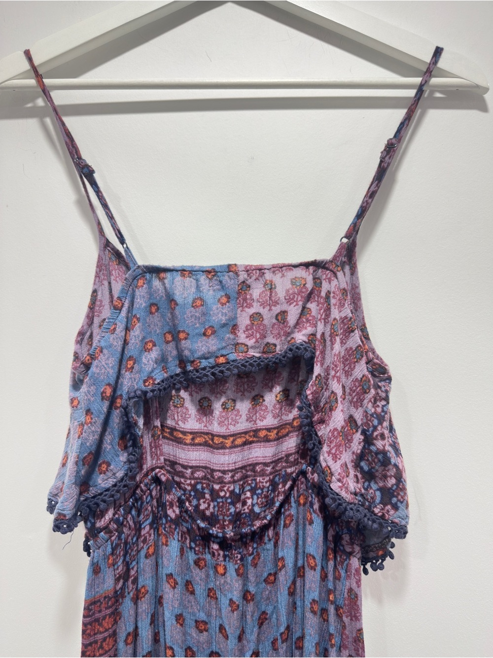 American Eagle Boho Patchwork Floral Maxi Dress XS - Picture 8 of 10